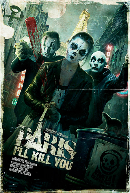 Primer cartel de la antolog&iacute;a de historia de terror Paris I'll Kill You