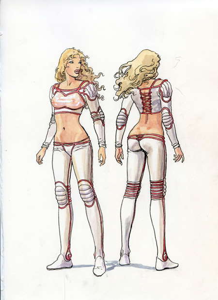 Dise&ntilde;o del remake de Barbarella que Martha de Laurentiis plane&oacute;