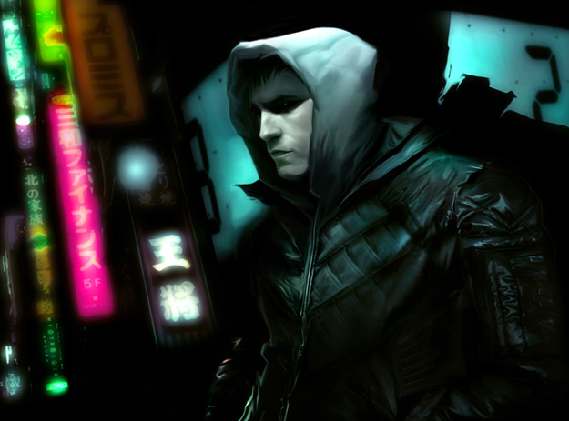 Concept art de Neuromancer