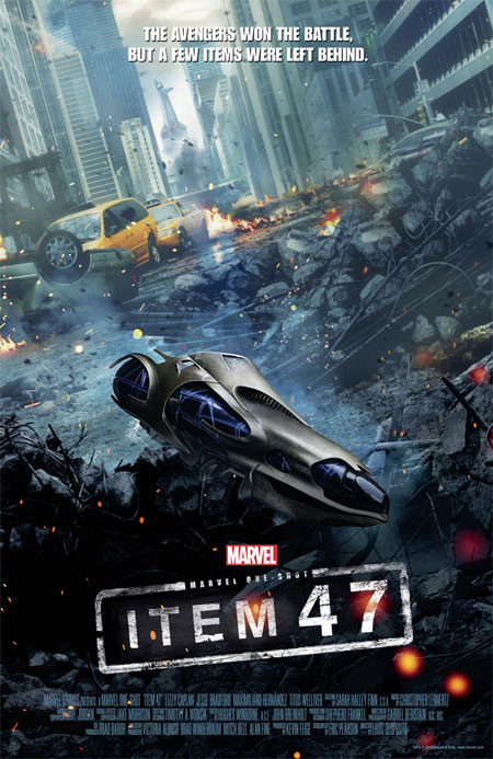 Cartel del corto Item 47 de Marvel Studios... un one-shot post Los Vengadores