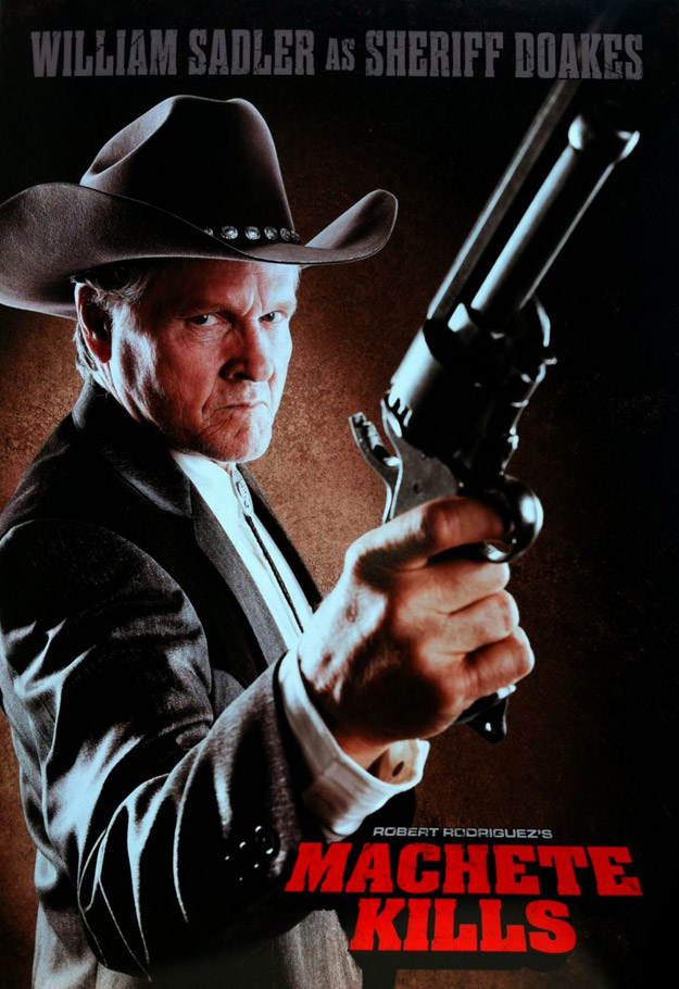 Nuevo cartel de Machete Kills con William Sadler