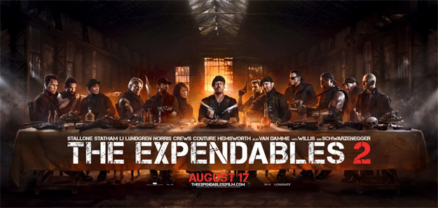 Este irreverente cartel de Los Mercenarios 2 puede ser el mejor cartel de la historia