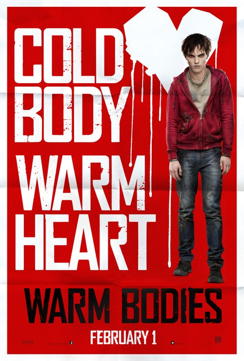 Cartel de Warm Bodies, esa cosa que no pienso ver sobre una joven enamorada de un muerto viviente inteligente