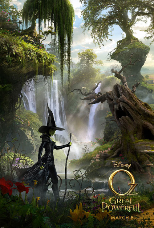 Primero de los tres carteles que veremos de Oz, un mundo de fantas&iacute;a