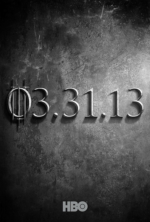 Teaser p&oacute;ter de la tercera temporada de "Game of Thrones" de la HBO