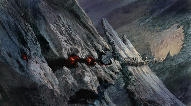 Las cuevas donde vive el Rey Trasgo, obra de John Howe