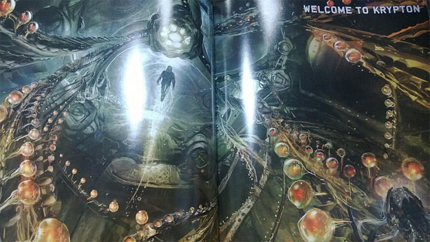 Detalle concept art de El Hombre de Acero
