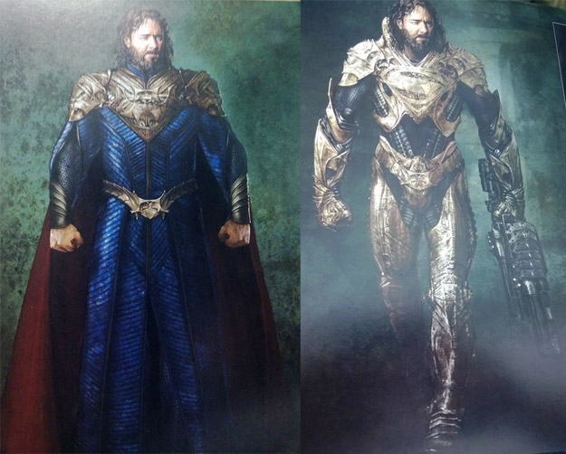 Detalle concept art de El Hombre de Acero