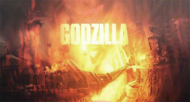 Arde Par&iacute;s en el nuevo cartel de Godzilla