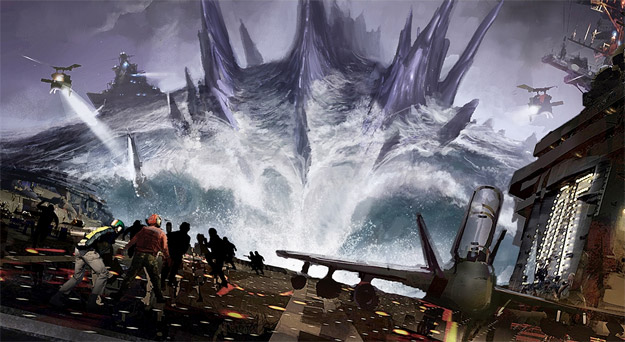 El nuevo concept art de Godzilla nos aproxima al tamaño real de la criatura de Toho!