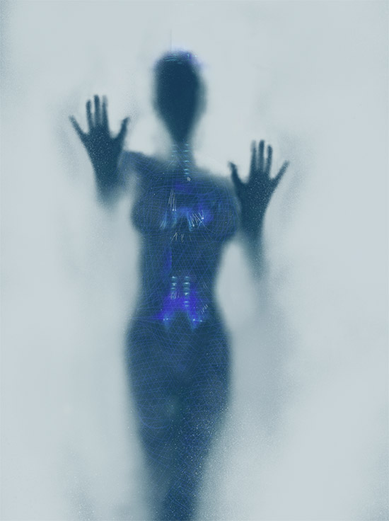 Concept art de Jock para Ex Machina