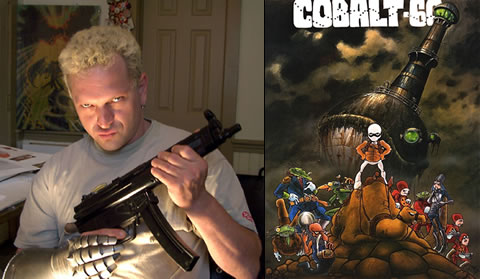 Mark Bodé (este está pirado) y su héroe Cobalt 60