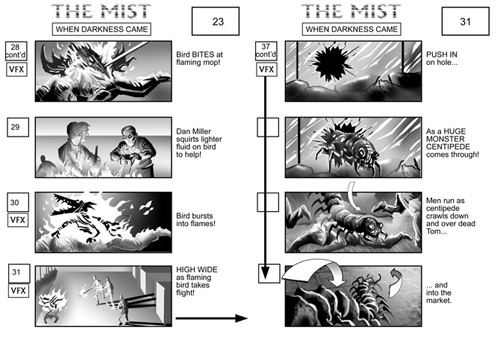 The Mist storyboard 1