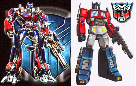 Optimus Prime (comparativa por M)