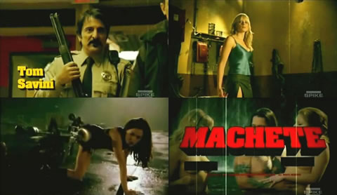 Fotogramas del trailer de Grindhouse: Tom Savini, Marley Shelton, Rose McGowan y "Machete"
