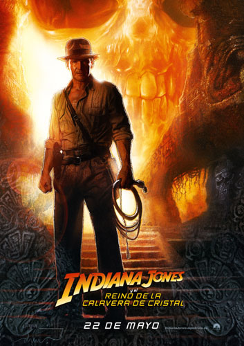 Cartel español para Indiana Jones y el Reino de la Calavera de Cristal Cartel español para Indiana Jones y el Reino de la Calavera de Cristal
