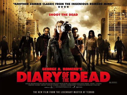 Cartel brit&aacute;nico de Diary of the Dead