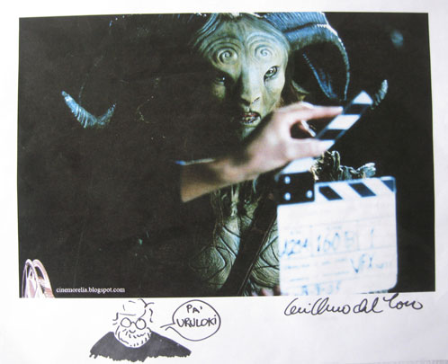 Aut&oacute;grafo de Guillermo del Toro para Uruloki