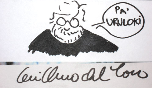 Aut&oacute;grafo de Guillermo del Toro para Uruloki