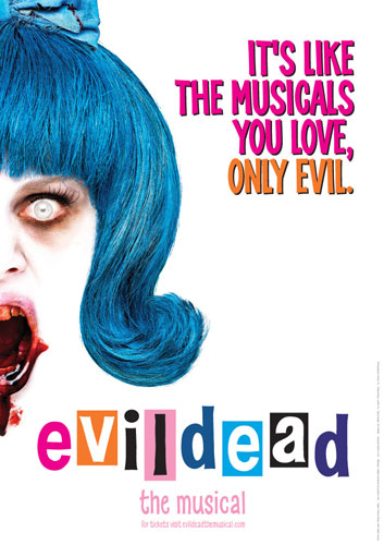 Póster del musical Evil Dead...