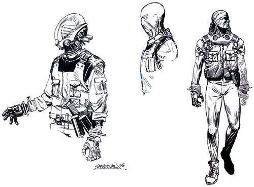 Arte conceptual de Hellboy II creado por Sergio Sandoval