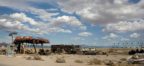Imagen del set de rodaje de Terminator Salvation: The Future Begins