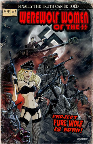 Portada del primer n&uacute;mero de Werewolf Women of the SS de Rob Zombie al c&oacute;mic!