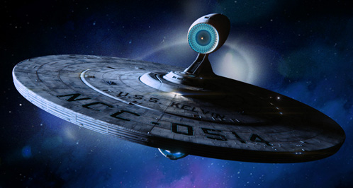 La USS Kelvin surcando el espacio sideral