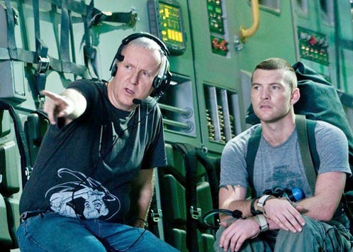 Rodaje de Avatar: Cameron instruye a Worthington