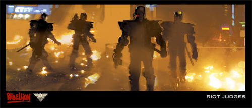 Primer arte conceptual de Judge Dredd