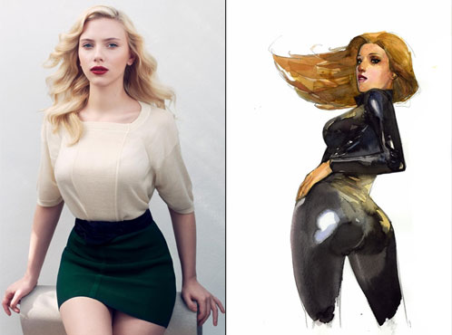 Scarlett Johannson como Black Widow