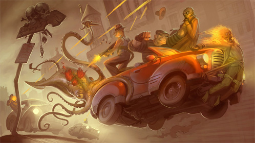 Dise&ntilde;os conceptuales para The Goon de 2008. Obra de Sean McNally