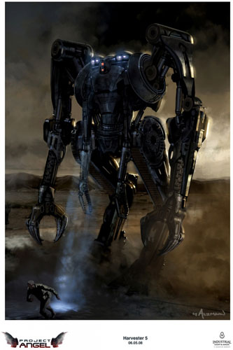 Arte conceptual de Terminator Salvation. Harvester