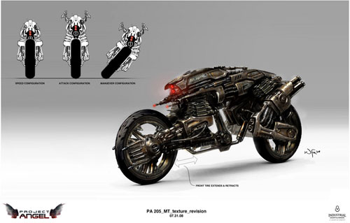 Arte conceptual de Terminator Salvation. Mototerminator