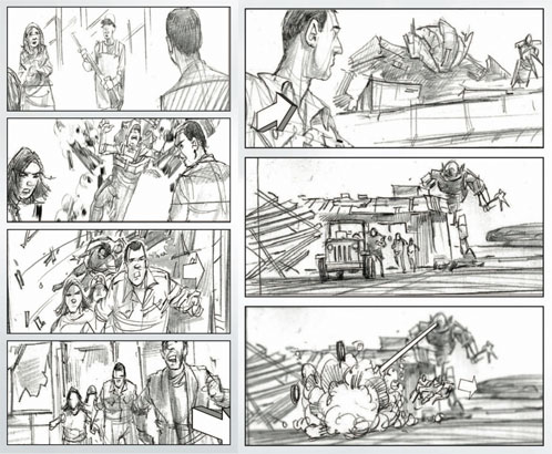 Storyboard de Terminator Salvation
