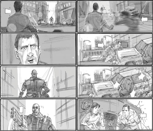 Más storyboards de Terminator Salvation