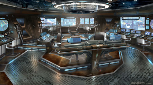 Arte conceptual de James Clyne para Star Trek