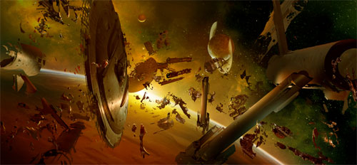 Arte conceptual de James Clyne para Star Trek