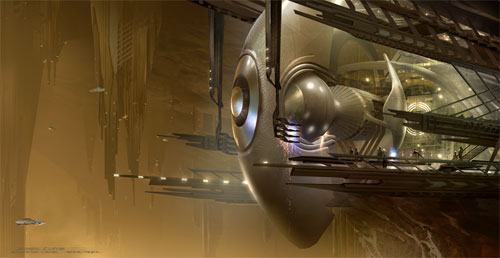 Arte conceptual de James Clyne para Star Trek