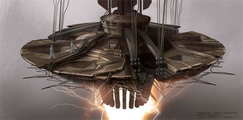 Arte conceptual de James Clyne para Star Trek