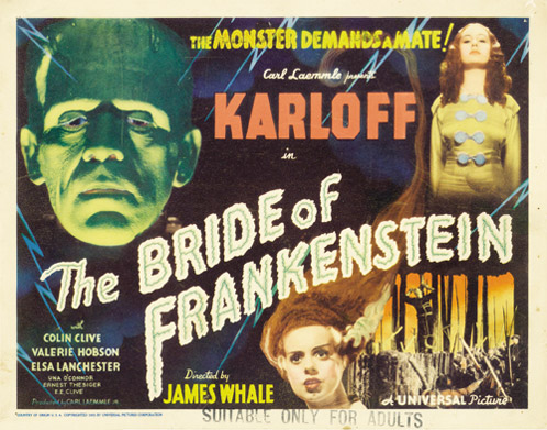Cartel de La novia de Frankestein