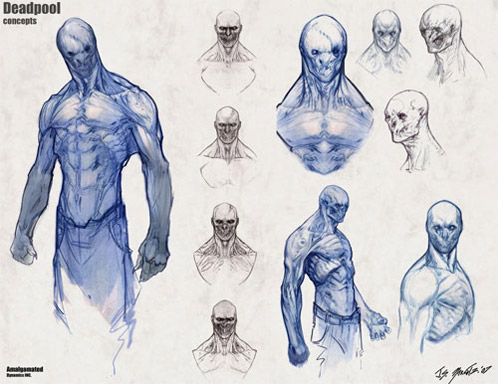 Dise&ntilde;o de Deadpool para "X-Men or&iacute;genes: Lobezno"