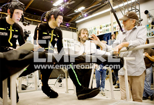 Jackson y Spielberg indican el truco del almendruco a Andy Serkis y Jamie Bell