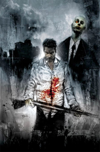 Dibujo de Criminal Macabre realizado por el maestro Ben Templesmith