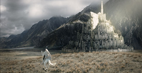 Gandalf llega a Minas Tirith Gandalf llega a Minas Tirith