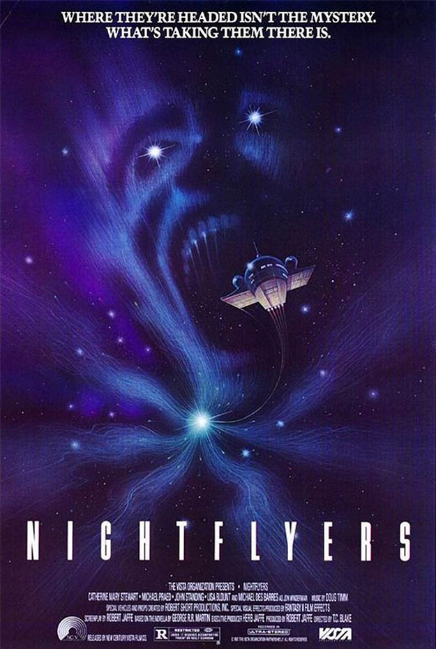 Cartel viejuno de Nightflyers, sí, ya fue adaptada al cine