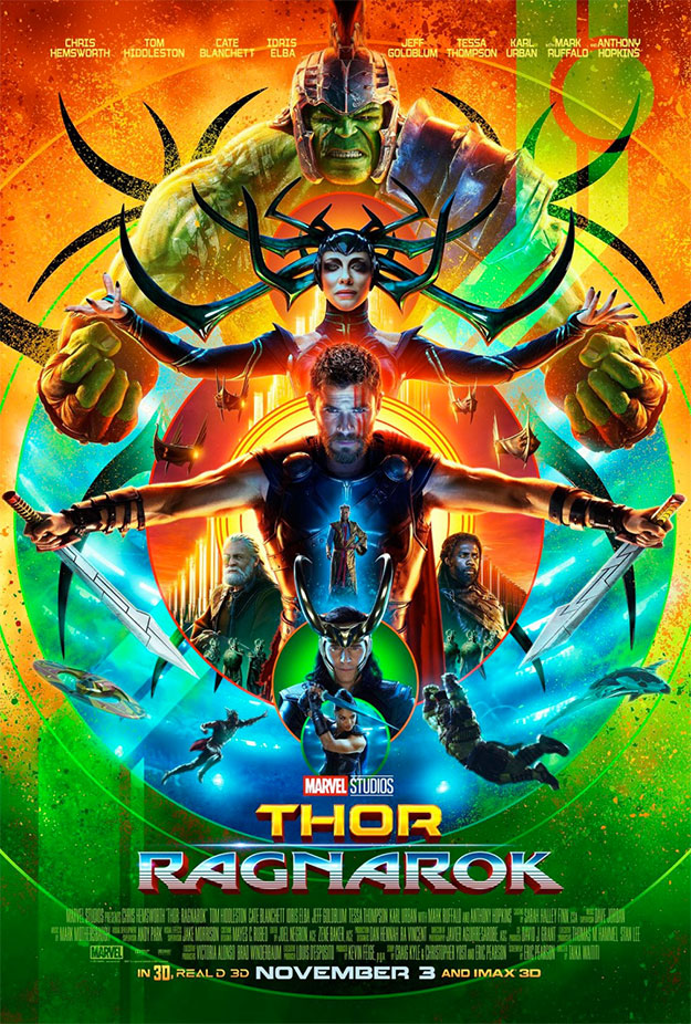 Color a raudales en el nuevo cartel de Thor: Ragnarok