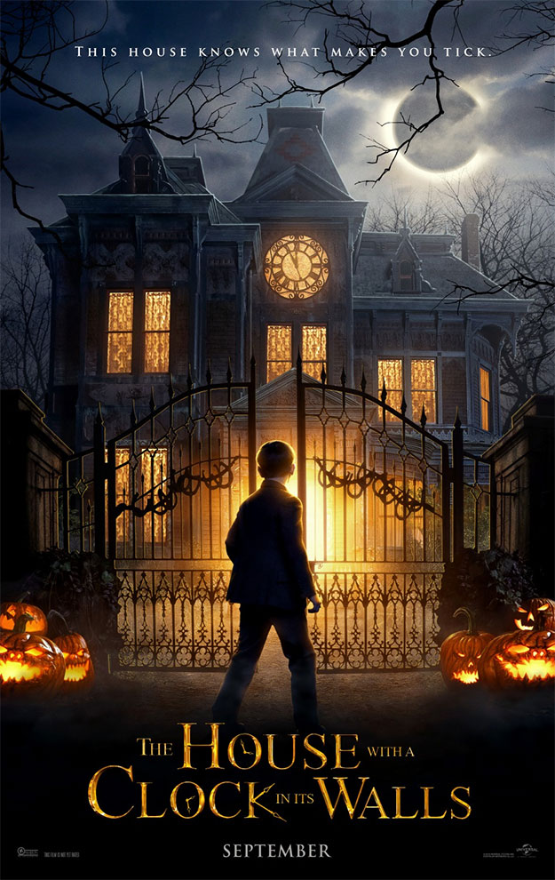 Primer cartel de The House with a Clock in its Walls de Eli Roth... sí, Eli Roth