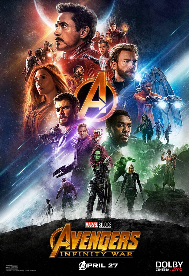 Cartel Dolby Cinema de Vengadores: Infinity War