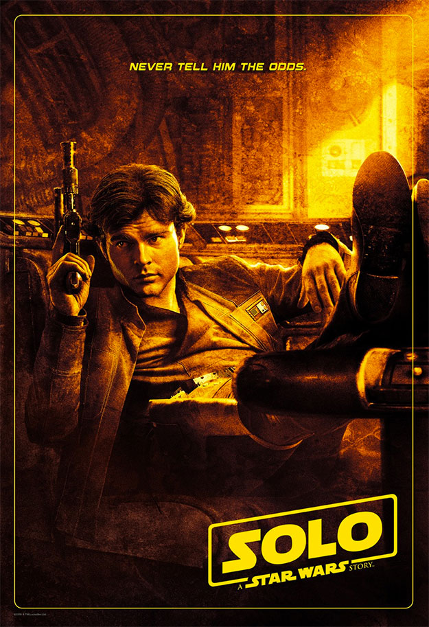 Este cartel de Han Solo: Una Historia de Star Wars es un guiño a cierta pose en cierto bar...